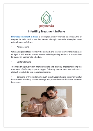 Infertility Treatment in Pune