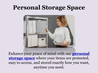 Personal Storage Space