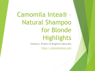 Find a Natural Shampoo for Blonde Highlights That Actually Works