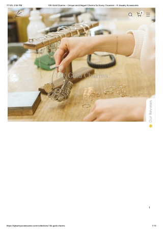 Personalize Your Jewelry with Handcrafted 14k Gold Charms