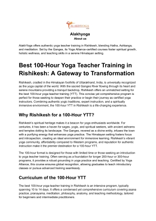 Best 100 hours yoga teacher training in rishikesh (1)