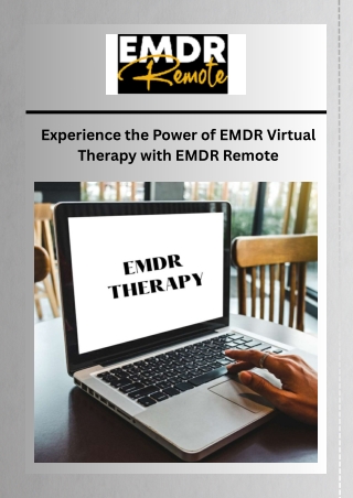 Experience the Power of EMDR Virtual Therapy with EMDR Remote