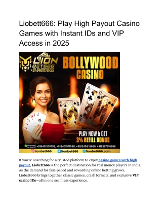 Liobett666_ Play High Payout Casino Games with Instant IDs and VIP Access in 2025 (1)