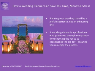 How a Wedding Planner Can Save You Time Money and Stress