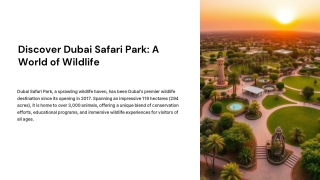 Dubai Safari Park  Zoo and Safari Park in Dubai