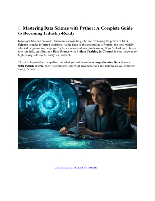 Mastering Data Science with Python pdf 1