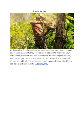 Arborist Sydney