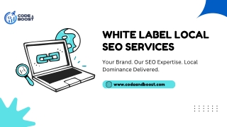 White Label Local SEO Services  Code And Boost