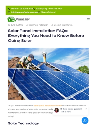 Solar Panel Installation FAQs: Everything You Need to Know Before Going Solar