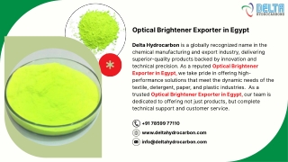 Optical Brightener Exporter in Egypt