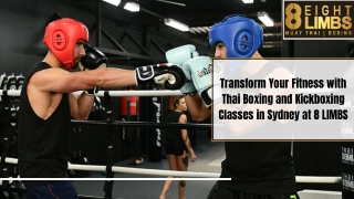 Transform Your Fitness with Thai Boxing and Kickboxing Classes in Sydney at 8 LIMBS