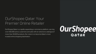 OurShopee Qatar | Your Ultimate Online Shopping Destination