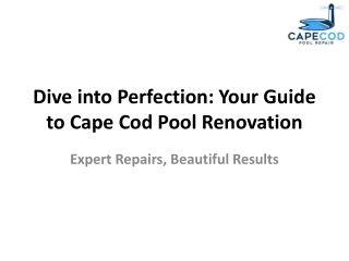 Cape Cod Pool Repair