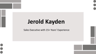 Jerold Kayden - A High-Impact Negotiator - Boston, MA