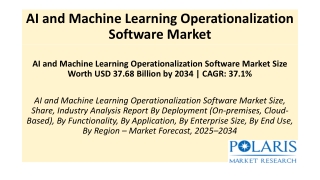 AI and Machine Learning Operationalization Software Market
