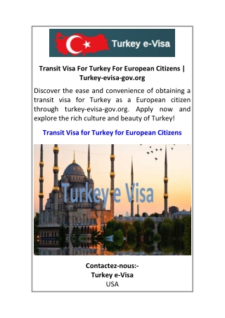 Transit Visa For Turkey For European Citizens Turkey-evisa-gov.org
