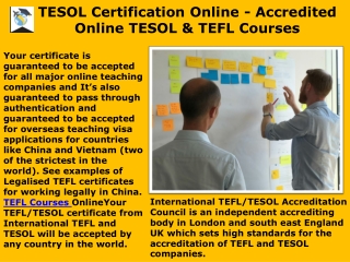 TESOL Certification Online - Accredited Online TESOL & TEFL Courses