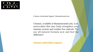 Citranox Antioxidant Support Hasanmirzamd.com
