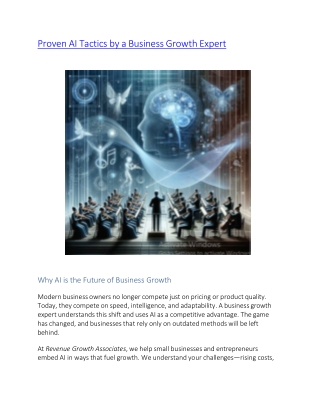 Proven AI Tactics by a Business Growth Expert