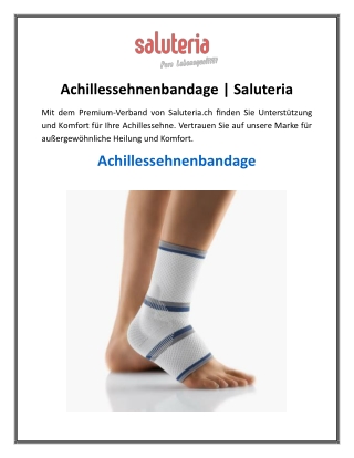 Achillessehnenbandage