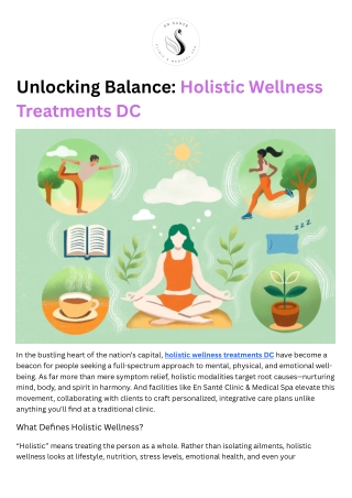 Unlocking Balance: Holistic Wellness Treatments DC