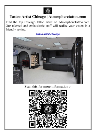 Tattoo Artist Chicago Atmospheretattoo.com