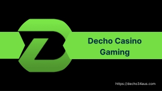 Decho Casino Gaming online platfrom