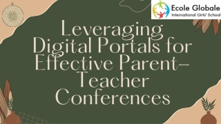 Leveraging Digital Portals for Effective Parent-Teacher Conferences