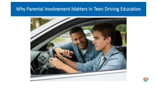 Why Parental Involvement Matters in Teen Driving Education