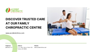 Discover Trusted Care at Our Family Chiropractic Centre