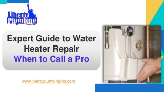 Expert Guide to Water Heater Repair When to Call a Pro