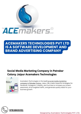 Social Media Marketing Company in Patrakar Colony, Jaipur