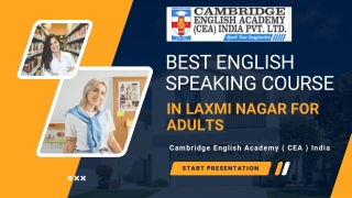 Best english speaking course in laxmi nagar for adults