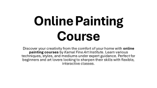 Online Painting Course