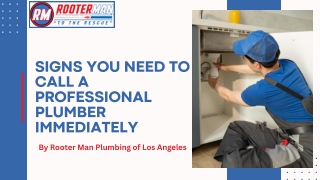 Signs You Need to Call a Professional Plumber Immediately