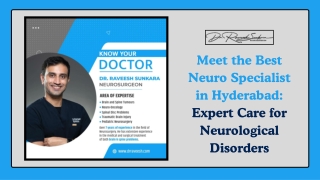 Meet the Best Neuro Specialist in Hyderabad: Expert Care for Neurological Disord