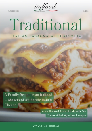 Traditional Italian Lasagna with Ricotta by Italfood