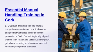 Manual Handling Course Cork – Online & Certified
