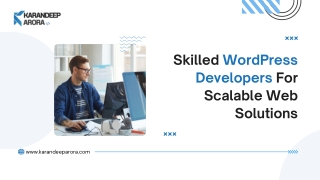 Hire Skilled WordPress Developer for Custom Web Projects