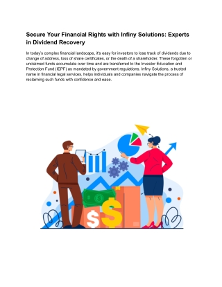 Secure Your Financial Rights with Infiny Solutions_ Experts in Dividend Recovery