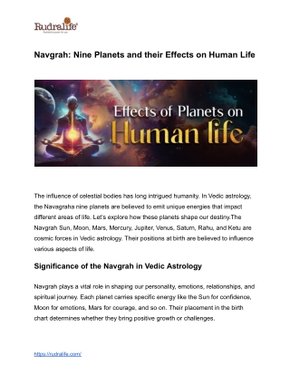 Navgrah_ Nine Planets and their Effects on Human Life