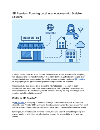 ISP Resellers_ Powering Local Internet Access with Scalable Solutions