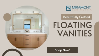 Modern Bathroom Storage Redefined with Floating Vanities