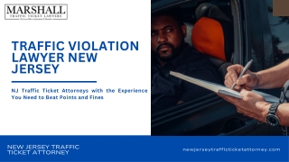 Avoid Penalties with a New Jersey Traffic Defense Lawyer