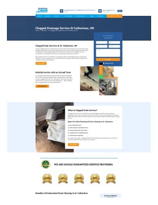 Clogged Drainage Service St Catharines