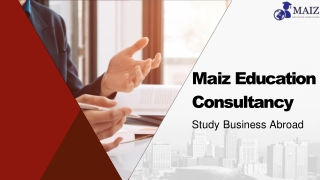 Maiz Education Consultancy – USA Education Consultants – Dubai