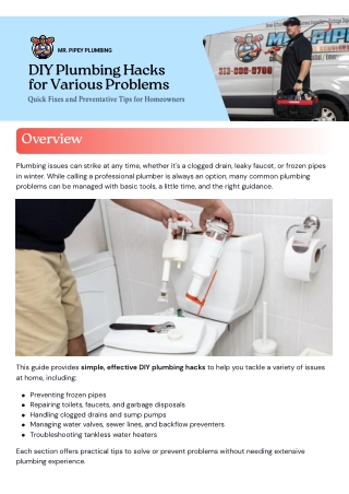 DIY Plumbing Hacks for Various Problems – Quick Fixes for Homeowners