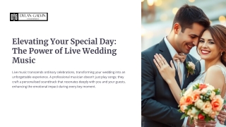 Book a Wedding Guitarist Near Me for a Magical Ceremony