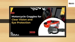 Motorcycle Goggles for Clear Vision and Eye Protection
