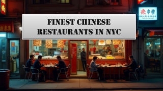 Finest Chinese Restaurants in New York
